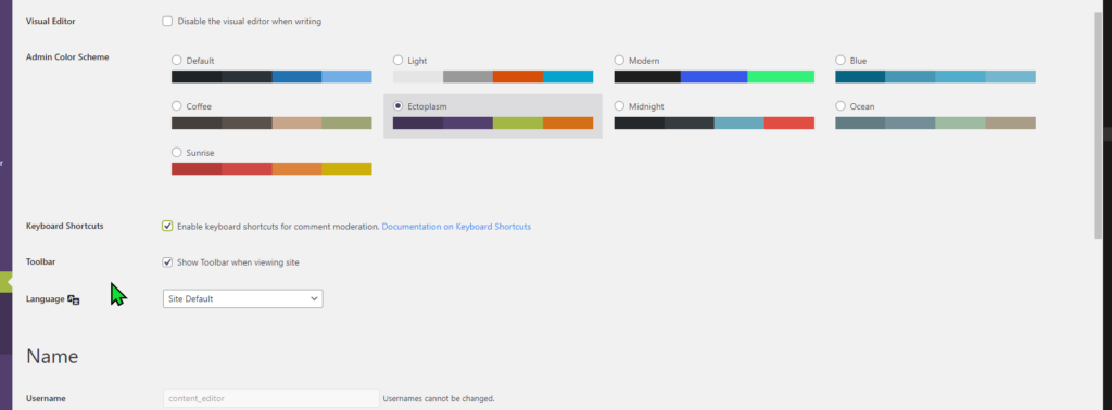 Setting for Editor allowing keyboard shortcuts for comment moderation. 